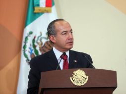 Calderón volverá por la tarde a la ciudad de México, una vez terminada la gira de trabajo en Veracruz. NTX  /