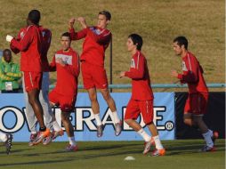 Los jugadores de la Selección de Estados unidos en una sesión de entrenamientos. AFP  /