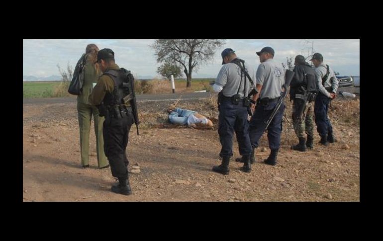 Este sábado, fueron encontrados los cuerpos de tres hombres. ESPECIAL  /