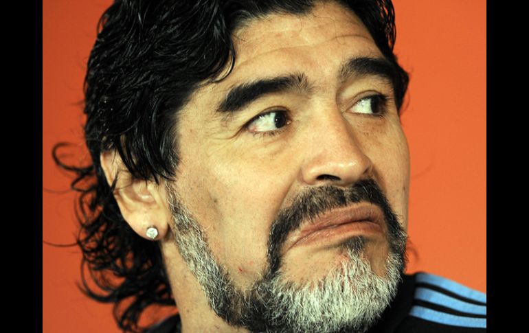 La barba de Maradona es vista como un símbolo de madurez y serenidad. AFP  /