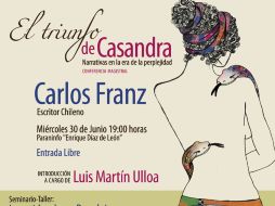 El miércoles 30 de junio impartirá una conferencia magistral en el Paraninfo Enrique Díaz de León. ESPECIAL  /