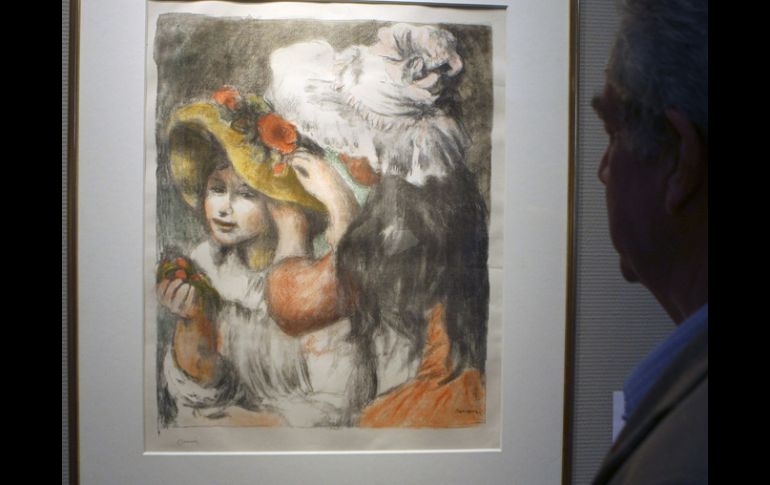 La obra de Renoir, es uno de los cuadros impresionistas que forman parte de la subasta. AP  /