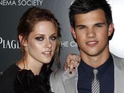 Kristen Stewart y Taylor Lautner se encuentran promocionando la película. AP  /