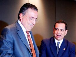 Fernando Gómez Mont y el gobernador del Veracruz, Fidel Herrera, firmaron un acuerdo de seguridad para las elecciones. EL UNIVERSAL  /