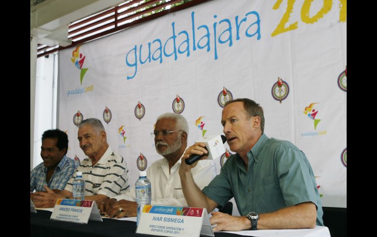 Rueda de prensa de los Juegos Panamericanos en la Unidad Revolución. M. FREYRÍA  /