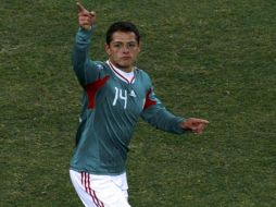 El jugador mexicano Javier 'Chicharo' Hernández, en el último encuentro del Tri. REUTERS  /