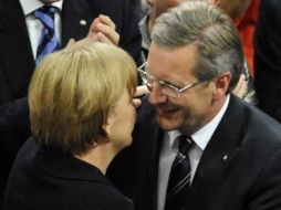 Angela Merkel felicita al nuevo presidente tras su nombramiento. AFP  /