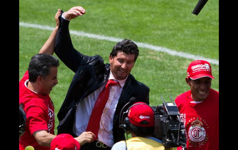 Las dos veces que 'Chepo' ha sido campeón, se coronó en La Bombonera de Toluca. MEXSPORT  /