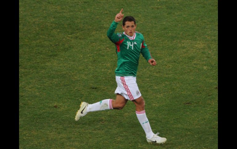 El jugador mexicano, Javier 'Chicharito' Hernández. AFP  /