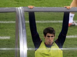 Javi Martínez, durante la sesión de entrenamiento de España. REUTERS  /