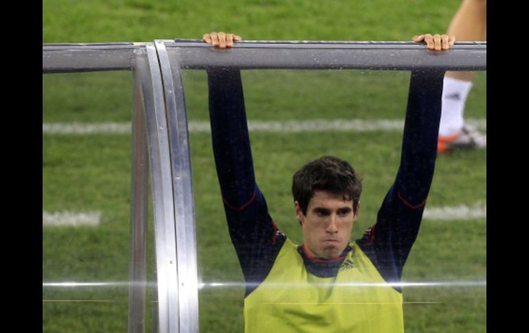 Javi Martínez, durante la sesión de entrenamiento de España. REUTERS  /