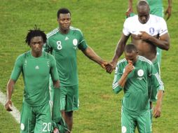 Los jugadores de la Selección de Nigeria en su última participación en el Mundial de Sudáfrica 2010. EFE  /