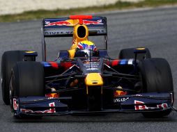 Mark Webber del equipo Red Bull abordo de su mono plaza. MEXSPORT  /