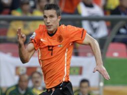 El jugador holandés Robin van Persie durante el partido de cuartos de final ante Brasil. AP  /