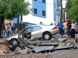 El huracan Alex a su pasó por Nuevo León dejó tanto pérdidas humanas como materiales. AFP  /