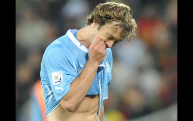 El capitán de la Selección uruguaya, Diego Lugano. AFP  /