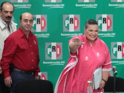 La dirigente nacional del PRI, afirmó que sus candidatos obtuvieron un triunfo contundente en los comicios. EL UNIVERSAL  /