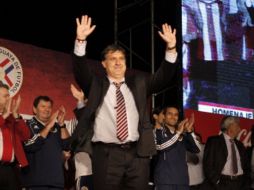 Gerardo Martino en su llegada a Asunción. REUTERS  /