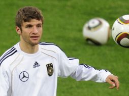 Thomas Mueller es de la figuras jóvenes del Mundial. AFP  /