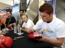 El boxeador jalisciense, Saúl 'Canelo' Álvarez. M. FREYRÍA  /