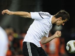 El delantero alemán Miroslav Klose, durante el encuentro ante España. AFP  /