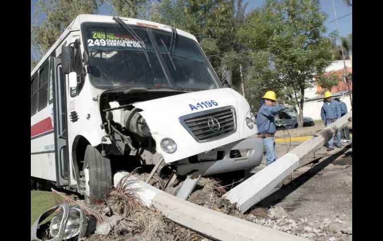 En este año van 227 accidentes viales vinculados con rutas del transporte público. ARCHIVO  /