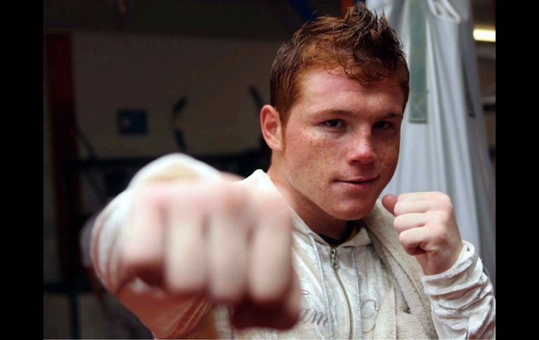 El pugilista jalisciense, Saúl 'Canelo' Álvarez. MEXSPORT  /