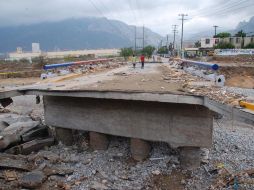 Se siguen evaluando los daños ocasionados en la infraestructura de NL para cuantificar los daños. EL UNIVERSAL  /