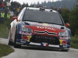 El francés Sebastien Loeb durante la clasificación del rally de Bulgaria. EFE  /