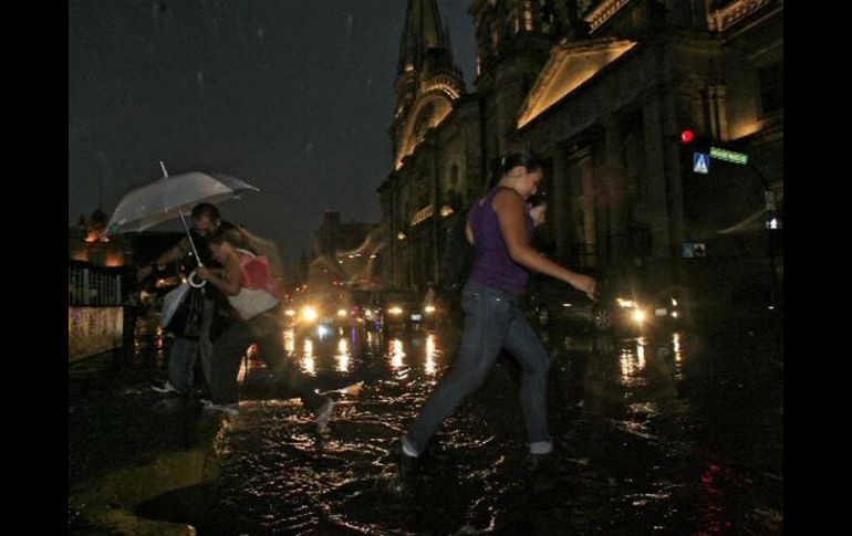 Las lluvias registradas se consideran de moderadas a fuertes. ARCHIVOS  /