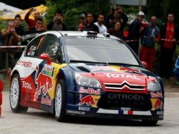 El francés Sebastien Loeb durante la competencia. AP  /