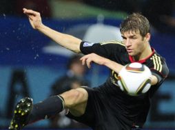 Thomas Mueller durante el duelo ante Uruguay por el tercer lugar del Mundial. AFP  /