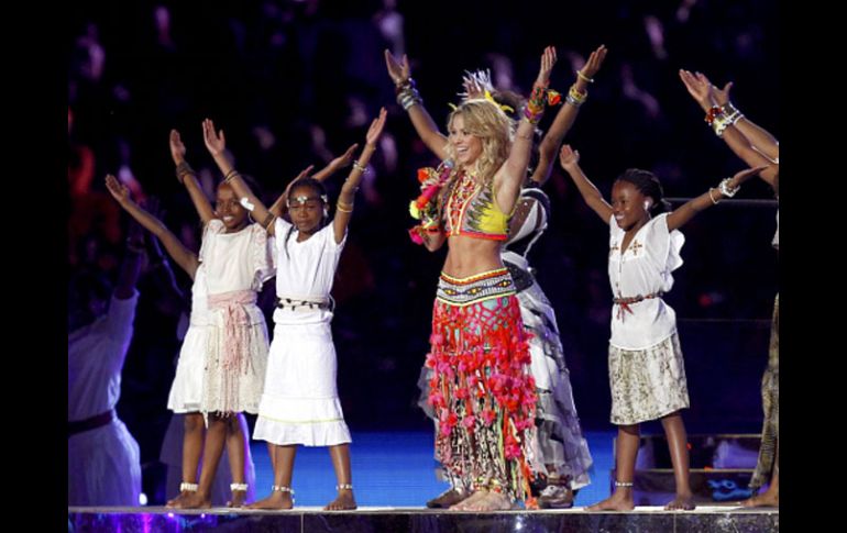 Shakira abrió la ceremonia de clausura de Sudáfrica 2010. REUTERS  /