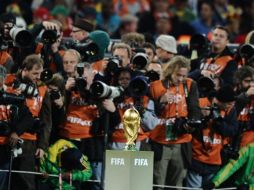 La prensa estuvo presente en el Estadio Soccer City, durante la final del Mundial. AFP  /