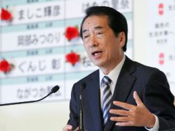 El primer ministro japonés, Naoto Kan, presidente del Partido Democrático (PD). EFE  /