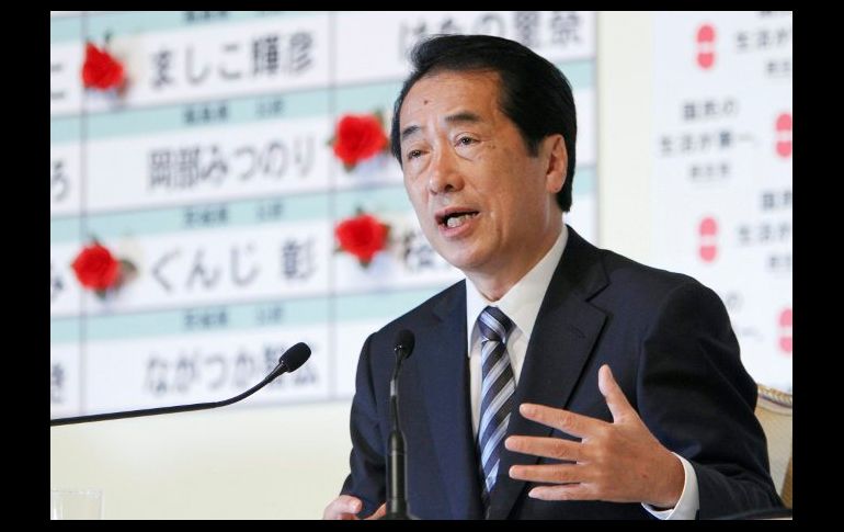 El primer ministro japonés, Naoto Kan, presidente del Partido Democrático (PD). EFE  /