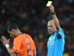 El árbitro inglés Howard Webb, durante la final del Mundial de Sudáfrica. AFP  /