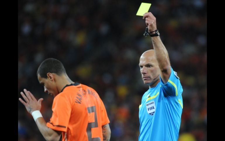 El árbitro inglés Howard Webb, durante la final del Mundial de Sudáfrica. AFP  /