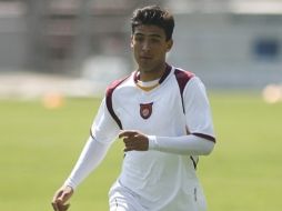 Oswaldo Alanís durante un entrenamiento de Estudiantes. JAMMEDIA  /