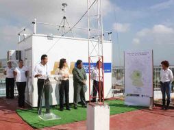 Autoridades estatales y municipales inauguraron ayer la estación de monitoreo de El Salto, la cual costó 3.5 millones. A. HINOJOSA  /