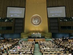 La Asamblea General de la ONU celebró el primer Día Internacional de Nelson Mandela. EFE  /