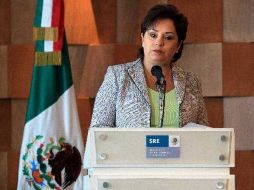 La canciller mexicana, Patricia Espinosa. ESPECIAL  /