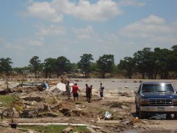 Las lluvias en las regiones de Coahuila han dejado hasta el momento 40 mil personas afectadas y 10 mil damnificados. EL UNIVERSAL  /