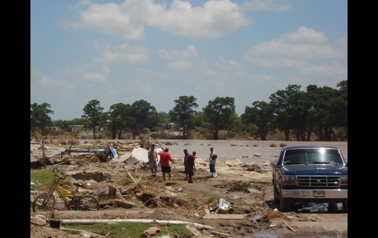 Las lluvias en las regiones de Coahuila han dejado hasta el momento 40 mil personas afectadas y 10 mil damnificados. EL UNIVERSAL  /