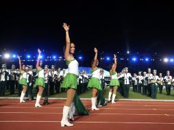 Ensayo general de la ceremonia inaugural de los XXI Juegos Centroamericanos y del Caribe en Mayagüez. EFE  /