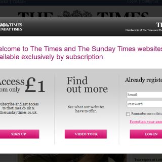 Cuota de acceso reduce visitantes a la página web del Times