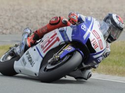 Jorge Lorenzo durante la competencia de ayer. AP  /