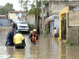 Son más de 100 mil los habitantes vulnerables a las inundaciones, principalmente quienes viven en las riveras de los ríos. ARCHIVO  /