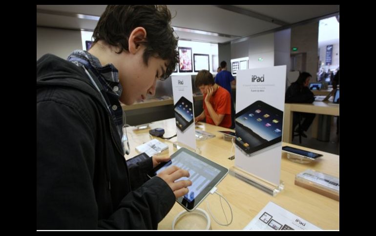 Apple, con sede en Cupertino, California, vendió 3.3 millones de pantallas iPad. ESPECIAL  /