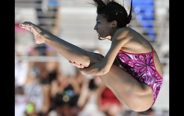 La clavadiista Paola Espinoza se apoderó de la medalla de oro. EFE  /